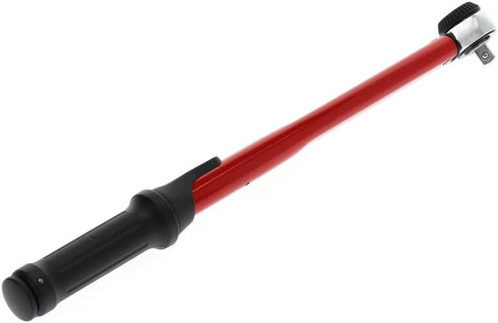 GEDORE red Drehmomentschlüssel für Links- und Rechtsgewinde, 1/2 Zoll, 40-200 Nm, Stahlrohr, Rot/Sch