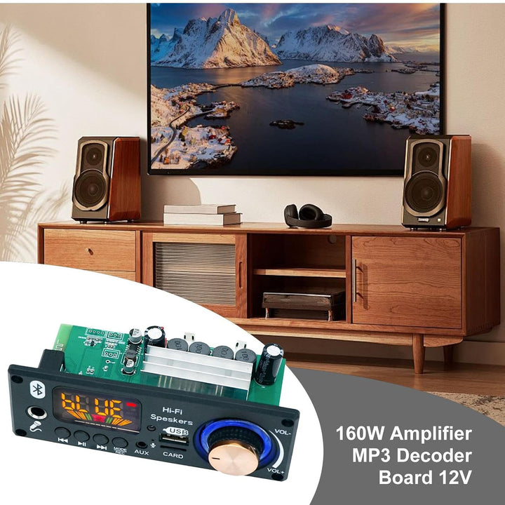 Audio Verstärker Platine,MP3-Decodermodul | 2x80W Decodier Chip Für Auto Broadcast Aufnahmefunktion