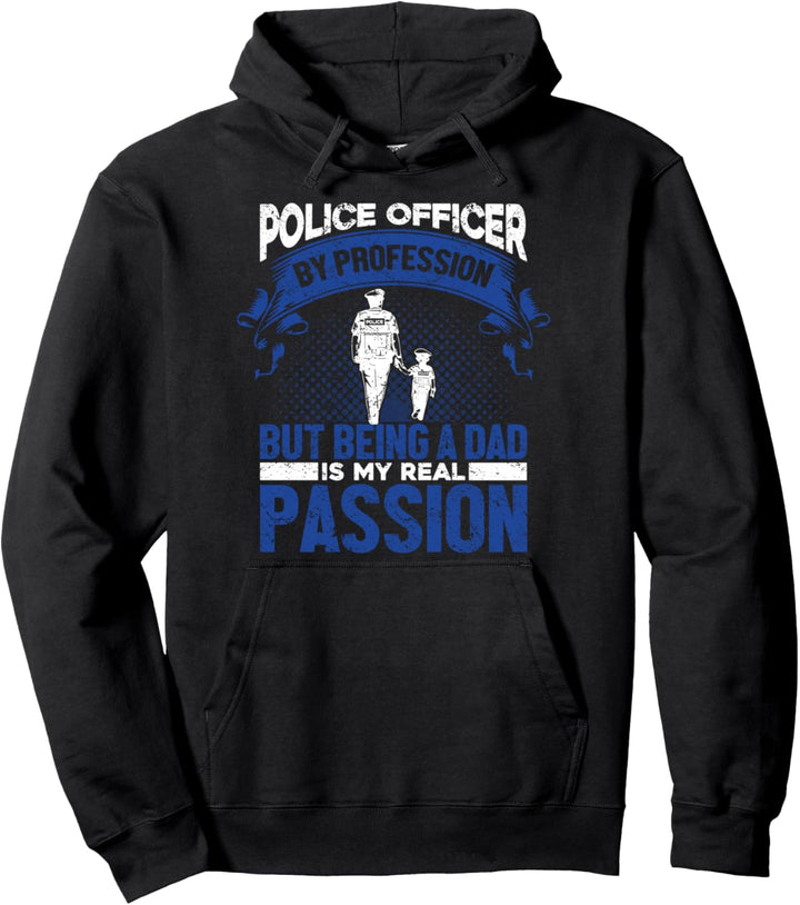 Polizist Polizei - Papa Vater Wachtmeister Polizeibeamter Pullover Hoodie