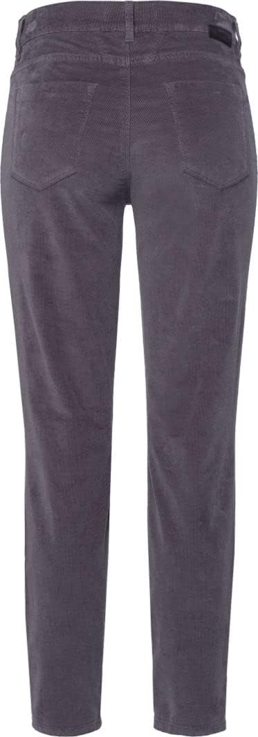 BRAX Damen Style Shakira S Structure Velvet Hose 26W / 34L Dark Grey, 26W / 34L Dark Grey
