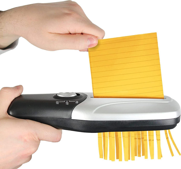 FISHTEC Elektrischer Aktenvernichter - Tragbar/Kompakt - Aktenvernichter Papiermühle - Schnellschnit