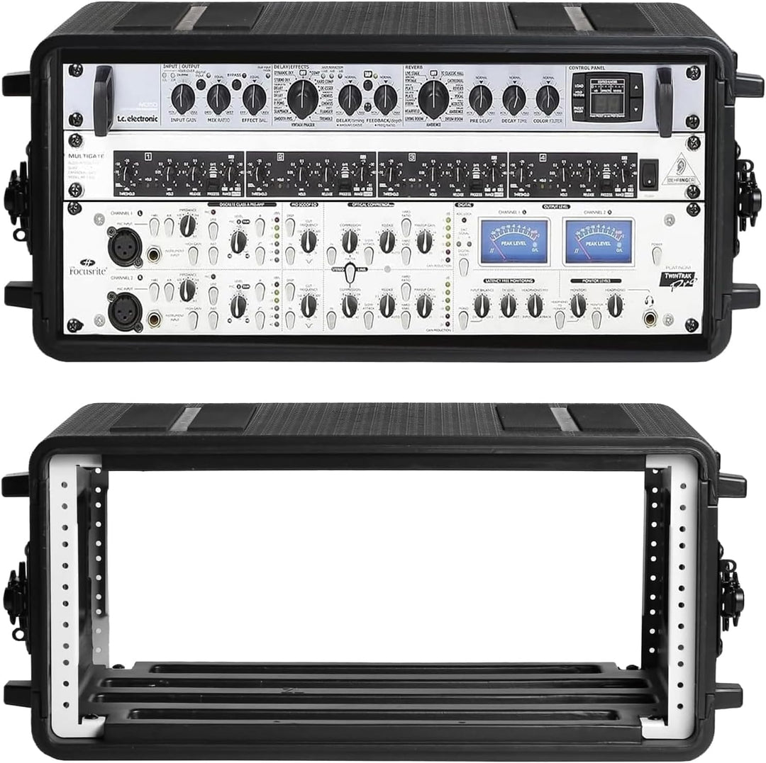 6u Cases Leichtes 11”Tiefe 19“-Rackmount-Fluggehäuse Auch Verstärker, Audio, Djs, Mixer, Die Die Sto