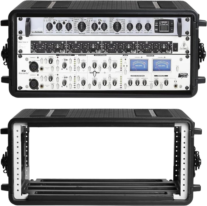 6u Cases Leichtes 11”Tiefe 19“-Rackmount-Fluggehäuse Auch Verstärker, Audio, Djs, Mixer, Die Die Sto