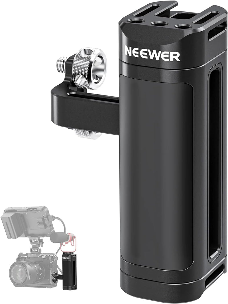 NEEWER Side Handle Kompatibel mit SmallRig NEEWER Kamerakäfig, Leichter Kameragriff mit Zwei 1/4" Sc