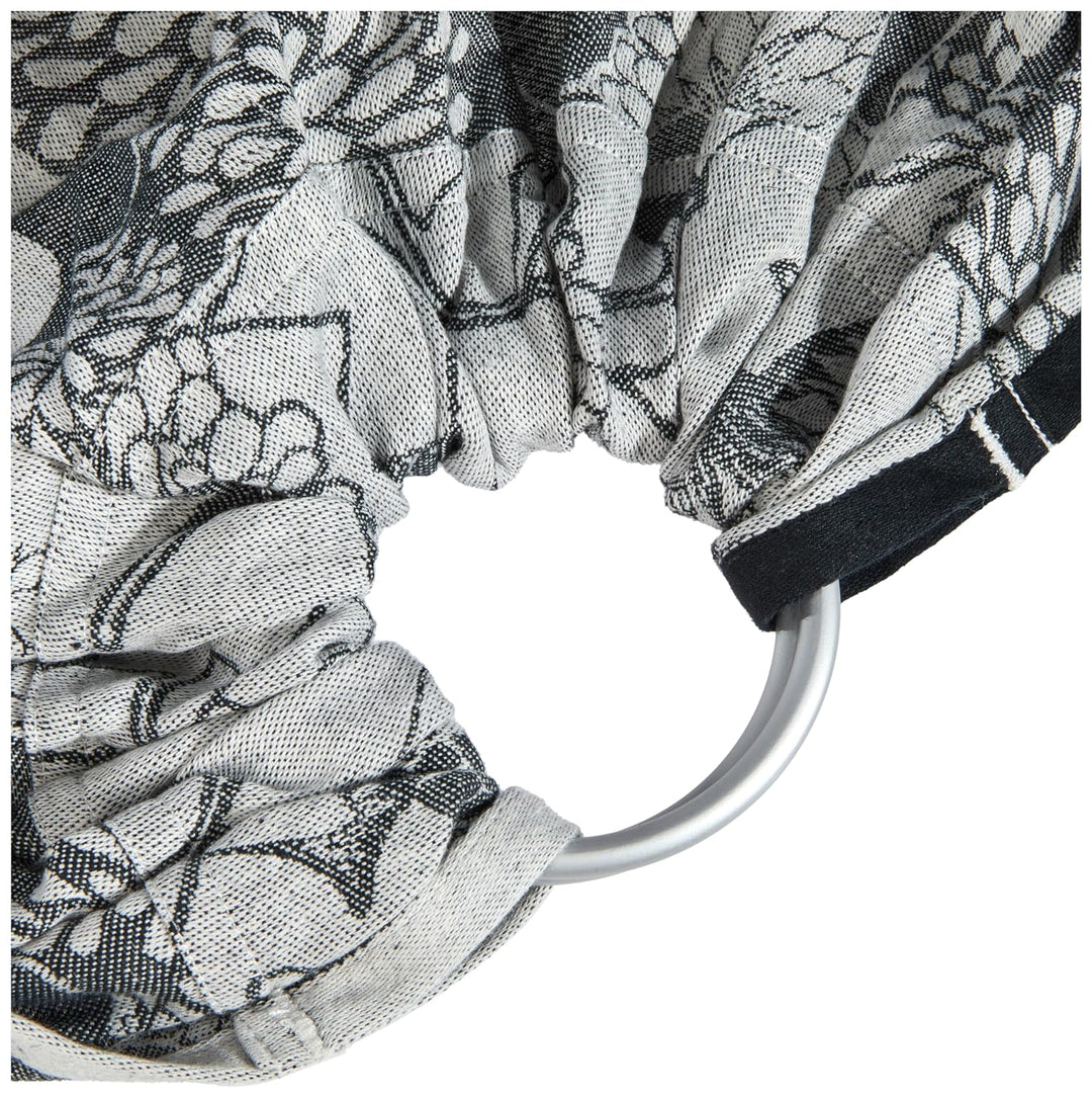 Hoppediz Ring-Sling, Baby-Tragetuch ab Geburt, Baumwolle Leinen, Design Florenz, Florenz