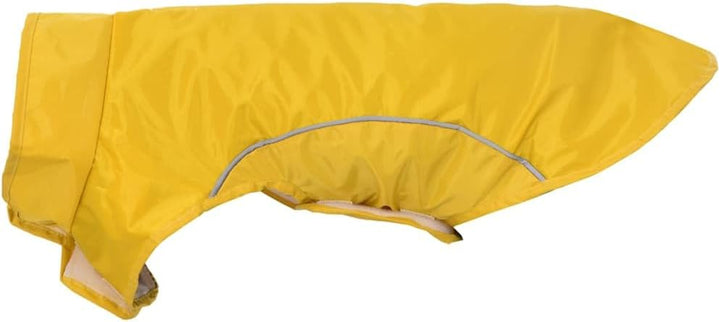 vidaXL Hunde Regenmantel mit Reflexstreifen Polyester Gelb M, Hundemantel, Hundejacke, Regenjacke fü