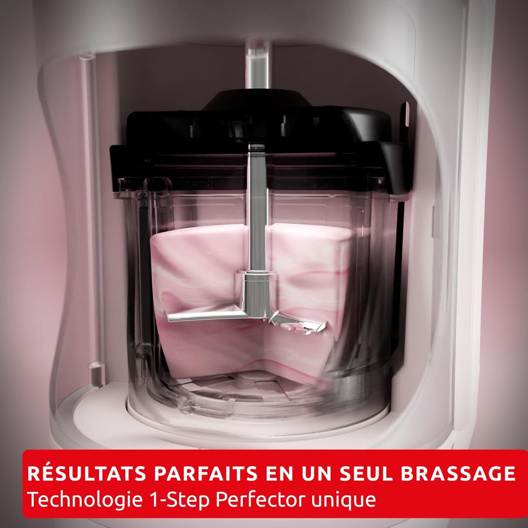 Moulinex Dolci, Eismaschine, 10 Programme, automatische Reinigung, 1-Step Perfector-Technologie, MJ6