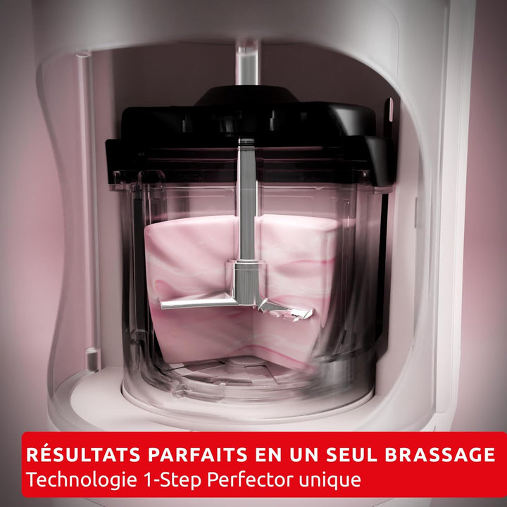 Moulinex Dolci, Eismaschine, 10 Programme, automatische Reinigung, 1-Step Perfector-Technologie, MJ6