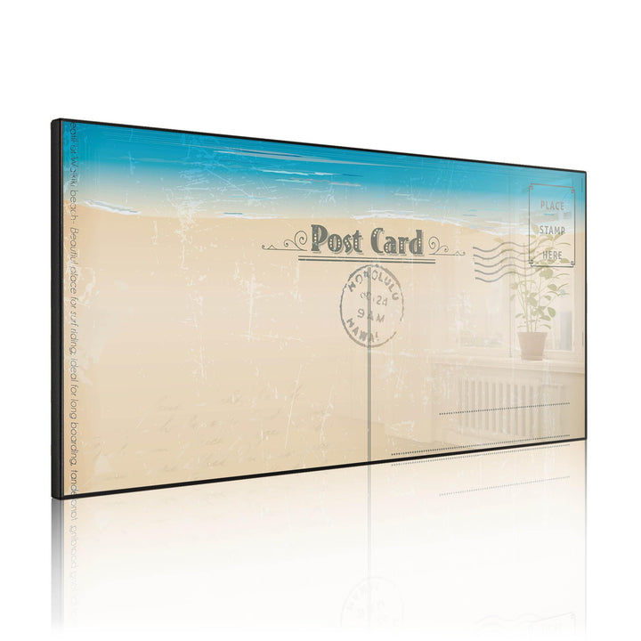 banjado Magnettafel schwarz 78 x 37cm / Magnetwand Metall/Magnetpinnwand als Memoboard/Pinnwand Magn