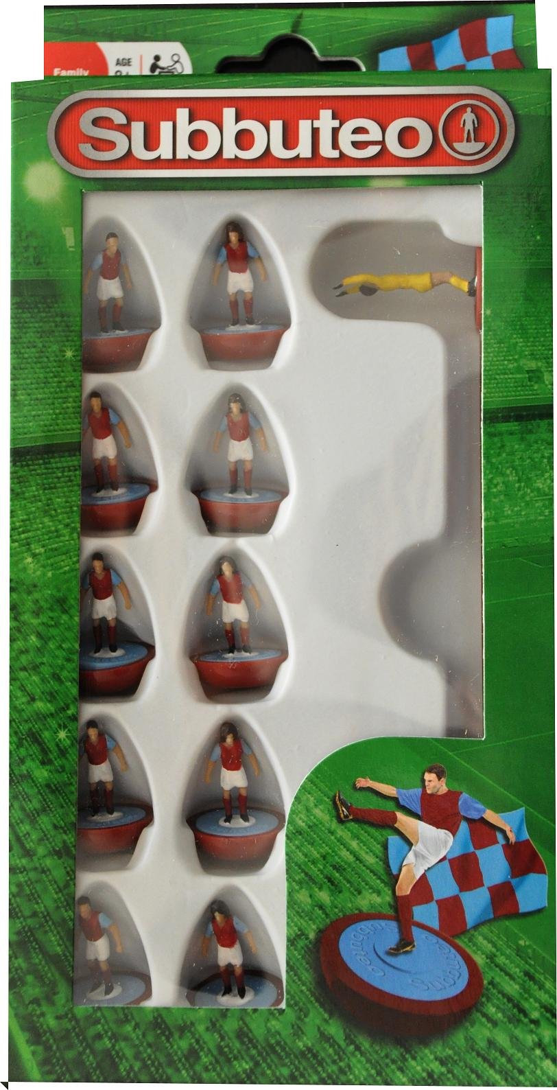Paul Lamond Subbuteo Football Team Set (Claret/Blue)