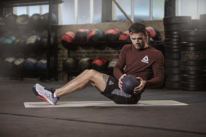 Reebok Trainingsmatte - Rutschfeste Gymnastikmatte aus natürlichem Gummi in 7mm, 10mm, 15mm und vers