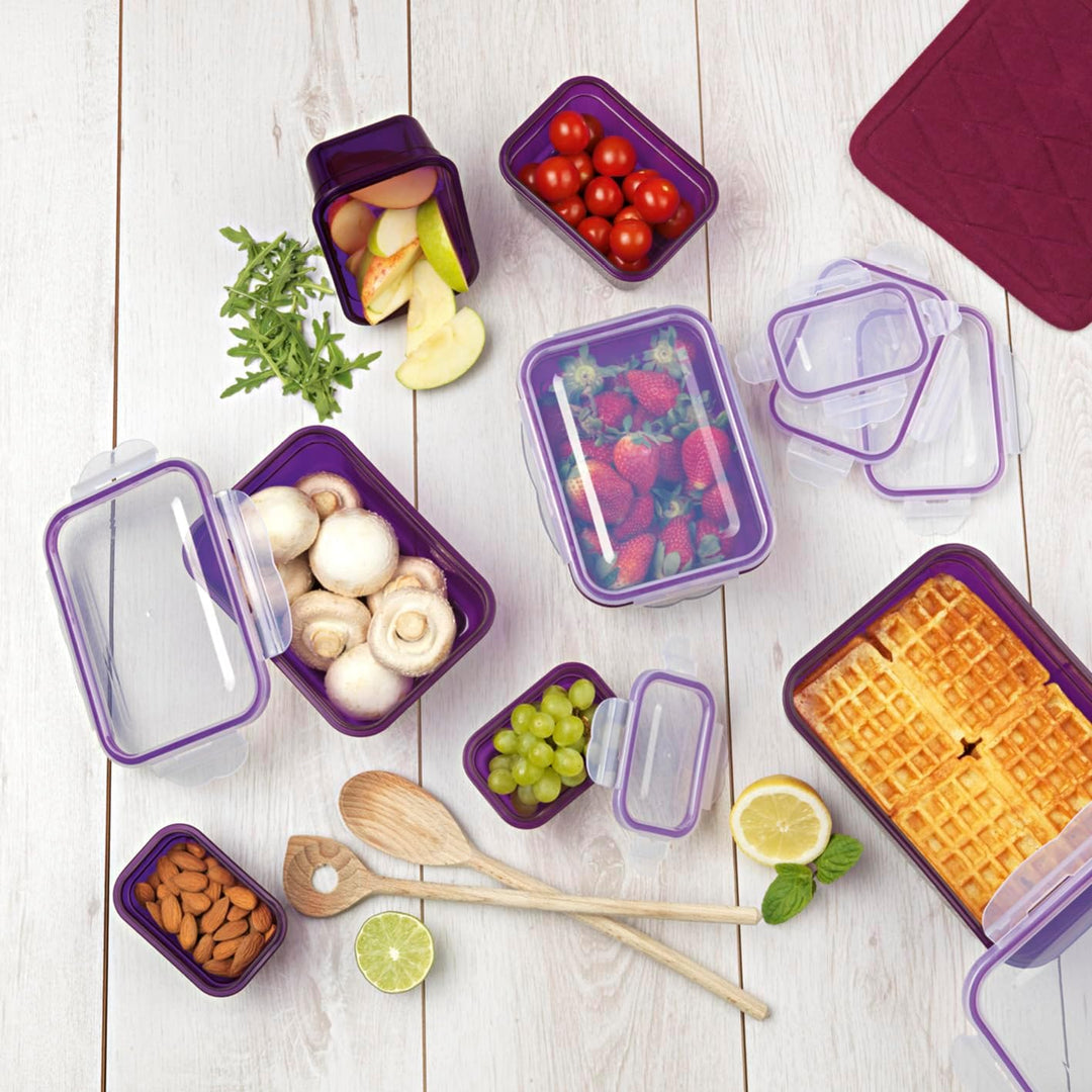 GOURMETmaxx Frischhaltedosen klick-it 72er Set | Spülmaschinen- Mikrowellen- Gefrierschrankgeeignet