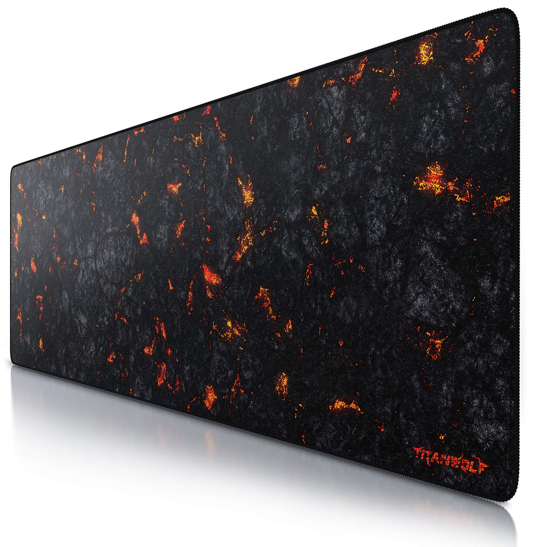 CSL-Computer TITANWOLF Übergrösse Mauspad Gaming Titanwolf 1200x400mm, XXXL Mousepad gross mit Motiv