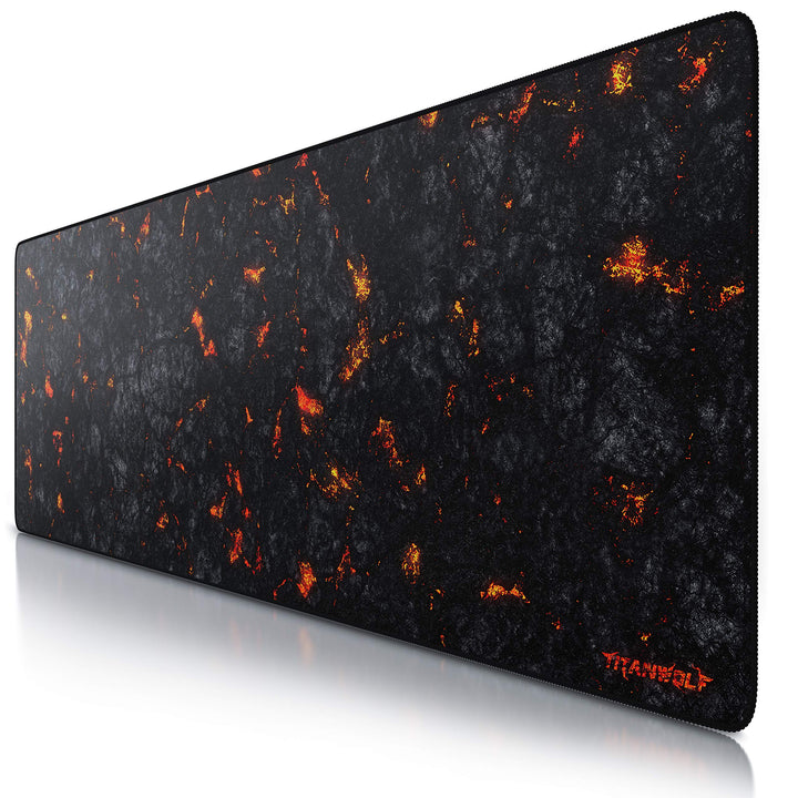 CSL-Computer TITANWOLF Übergrösse Mauspad Gaming Titanwolf 1200x400mm, XXXL Mousepad gross mit Motiv