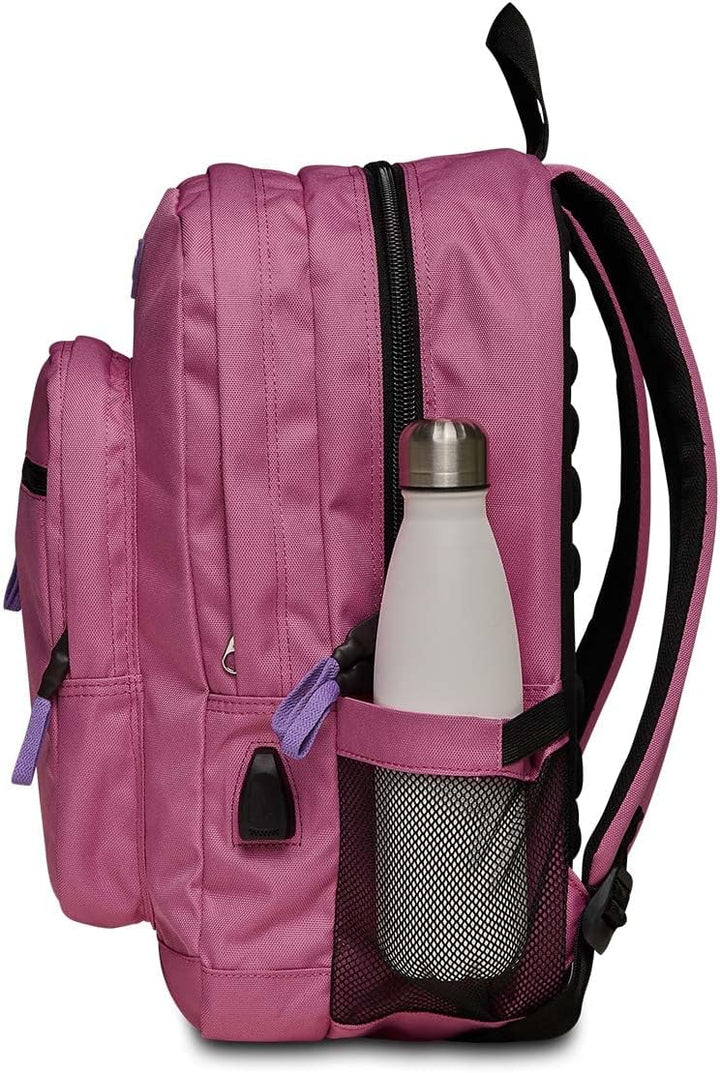 Seven Unisex Kinder Seven Freethink Rucksack Rucksack Freethink (3er Pack) 33 x 44 x 20 cm Raspberry