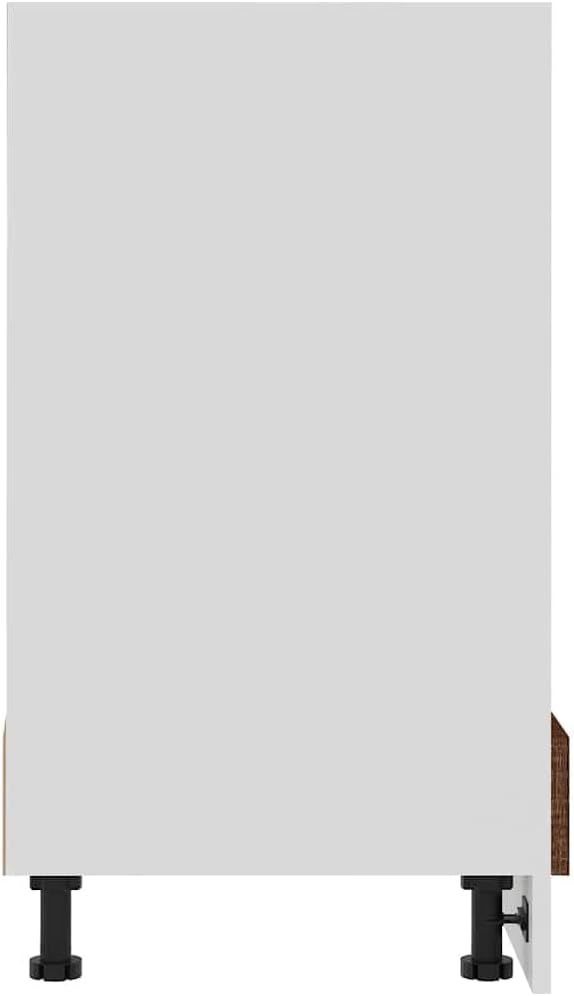 vidaXL Herdumbauschrank Lyon Braun Eichen-Optik 60x46x81,5 cm Holzwerkstoff, Küchenschrank, Gastrono