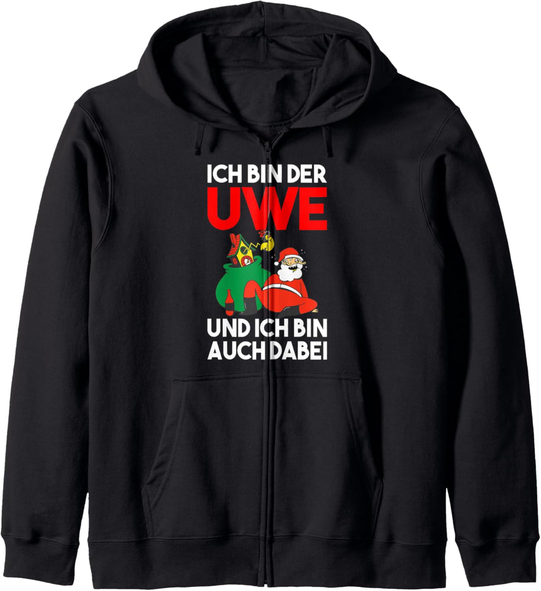 Lustiger Uwe Weihnachten Spruch Kapuzenjacke