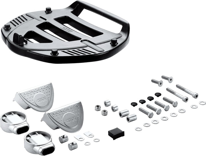 Givi PLATINE MM MM Kunststoff-Platten-Kit komplett für F-Träger, Schwarz, 40