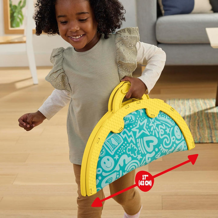 Play-Doh Knetmatte für unterwegs Knetunterlage Starters Spielset, Blau, Grün, Rot, Violett