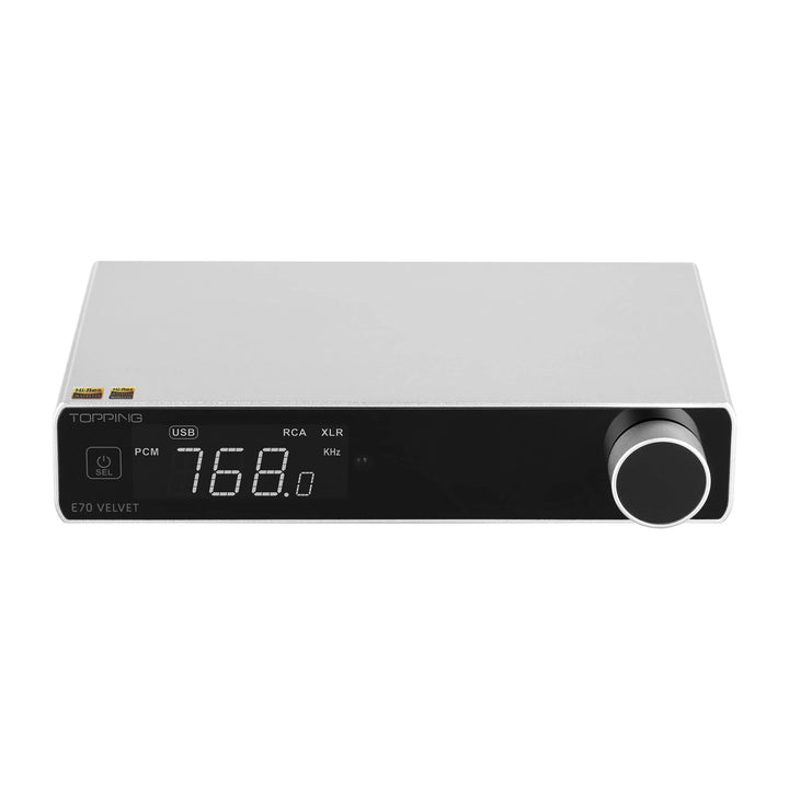 Topping E70 Velvet AK4499EX Decoder XU316 DSD512 PCM768kHz Bluetooth 5.1 LDAC 24Bit/96kHz mit Fernbe