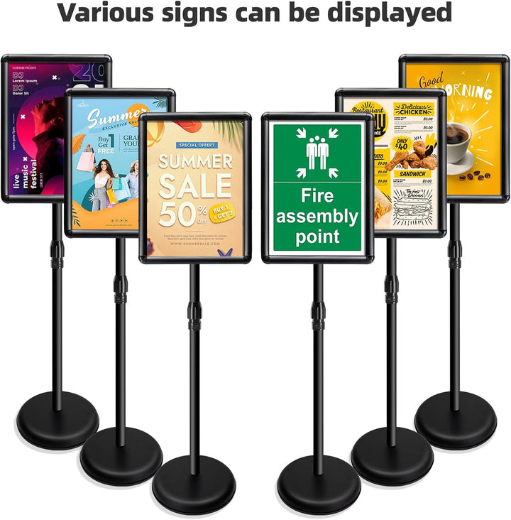 VAIIGO A3 Infoständer Höhenverstellbar Aluminium DIN A3 Plakatständer Informationsständer Präsentati