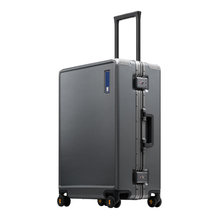 LEVEL8 Koffer Trolley mit Aluminium Rahmen,Hartschalenkoffer mit 4 Spinner Rollen,Doppelte TSA Schlo