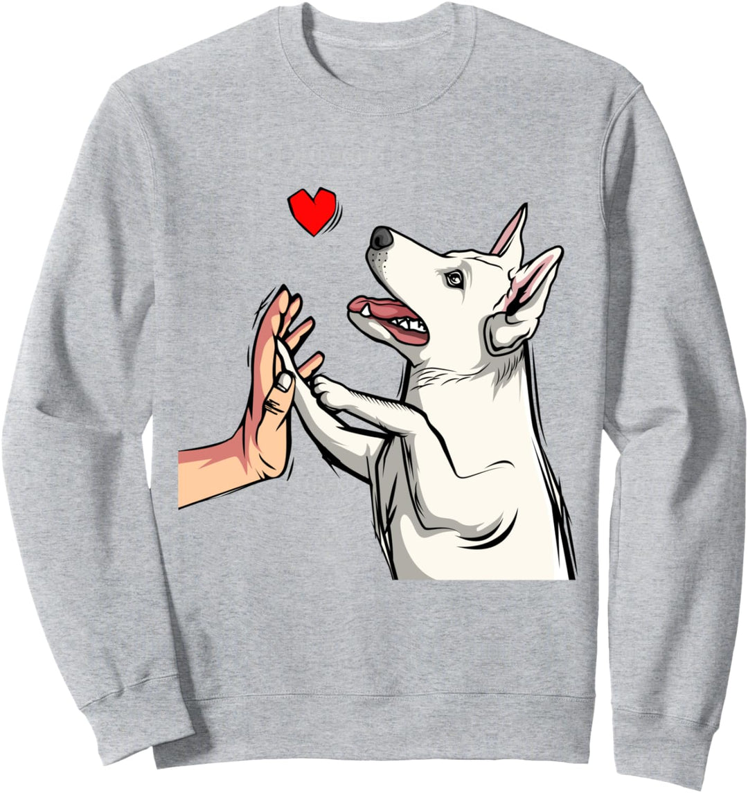 Weisser Schäferhund Schweizer Schäferhund Hunde Sweatshirt