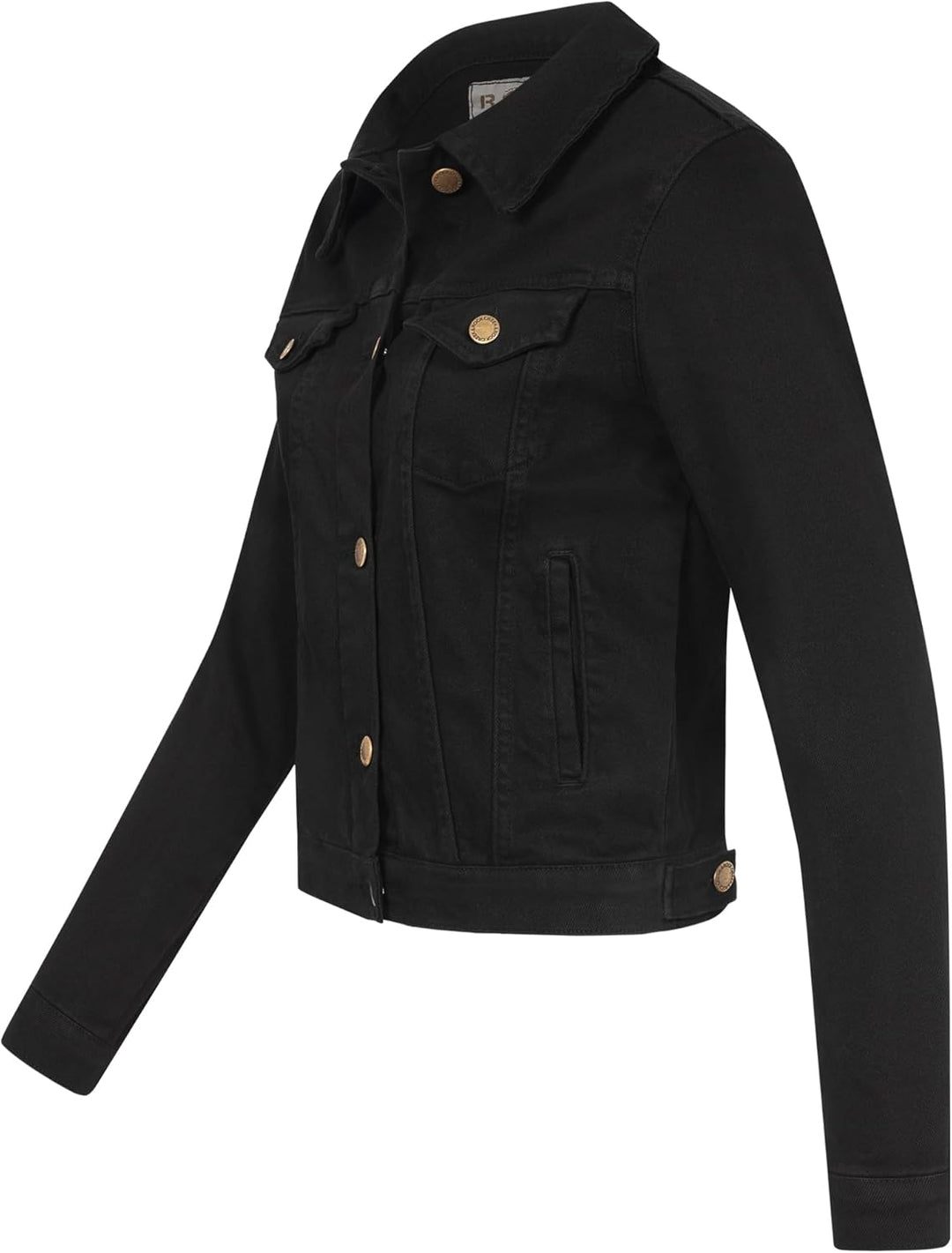 Rock Creek Damen Jeans Jacke Übergangs Jacke D-401 XL Schwarz, XL Schwarz