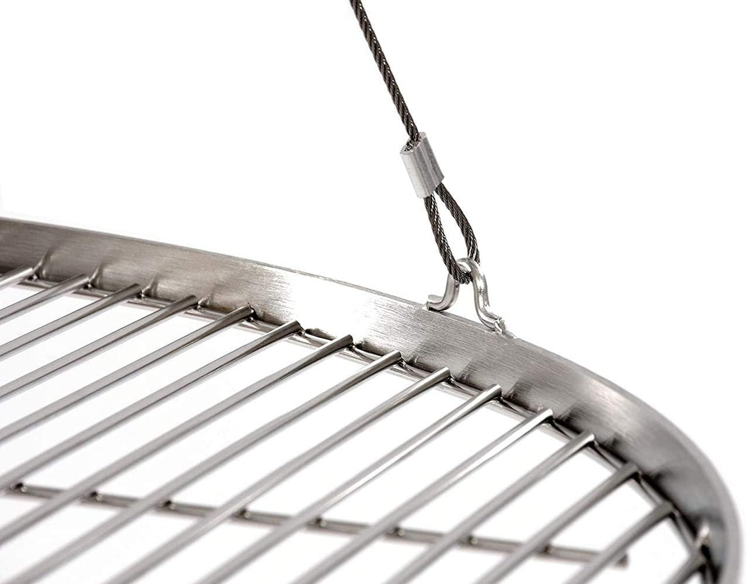 80 cm Grillrost Edelstahl für Schwenkgrill 3 Bein BBQ Grill Rost mit Seil neu