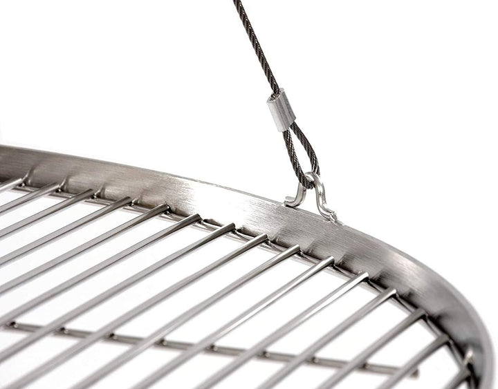 80 cm Grillrost Edelstahl für Schwenkgrill 3 Bein BBQ Grill Rost mit Seil neu
