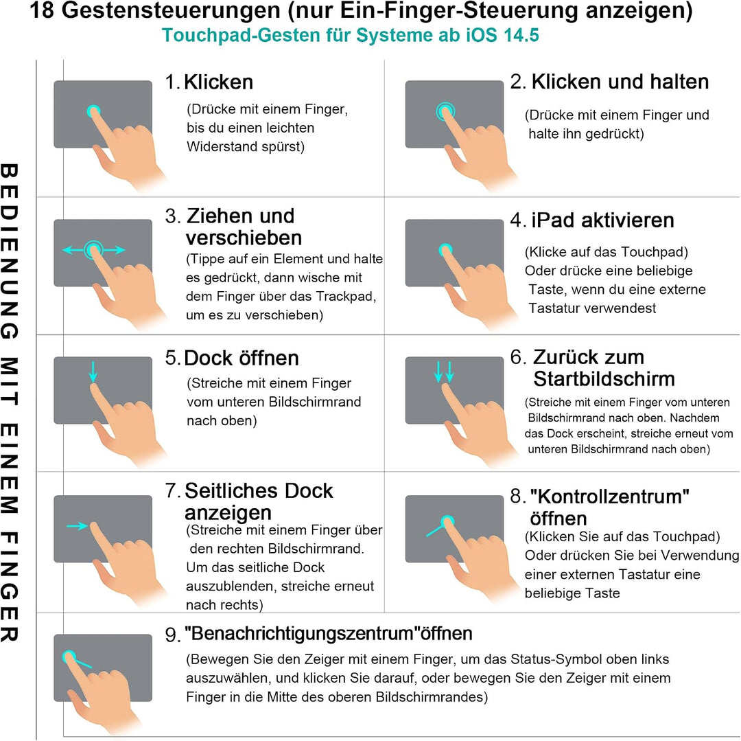 WIWU iPad Pro 11 Hülle mit Tastatur (M5/M4 2025/2024) 360°-Ständer Magnetisch Abnehmbare Tastaturhül