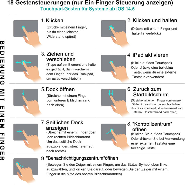 WIWU iPad Pro 11 Hülle mit Tastatur (M5/M4 2025/2024) 360°-Ständer Magnetisch Abnehmbare Tastaturhül