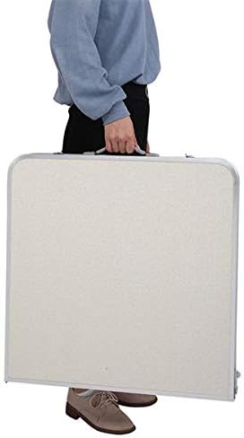 AUTOFU Klapptisch, 80 cm, tragbarer, faltbarer kleiner Tisch mit Tragegriff, quadratisch, Camping-Pi