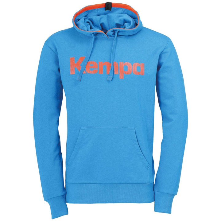 Kempa Herren Graphic Hoodie Sweatshirt, deep rot, XXXL