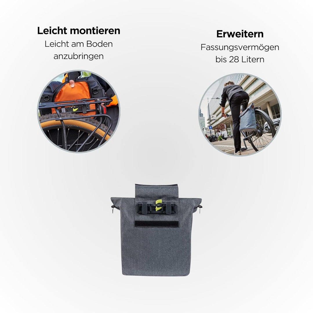 Basil Einzeltasche Navigator Storm Befestigung: Hook-On System | schwarz | Gr??e: M