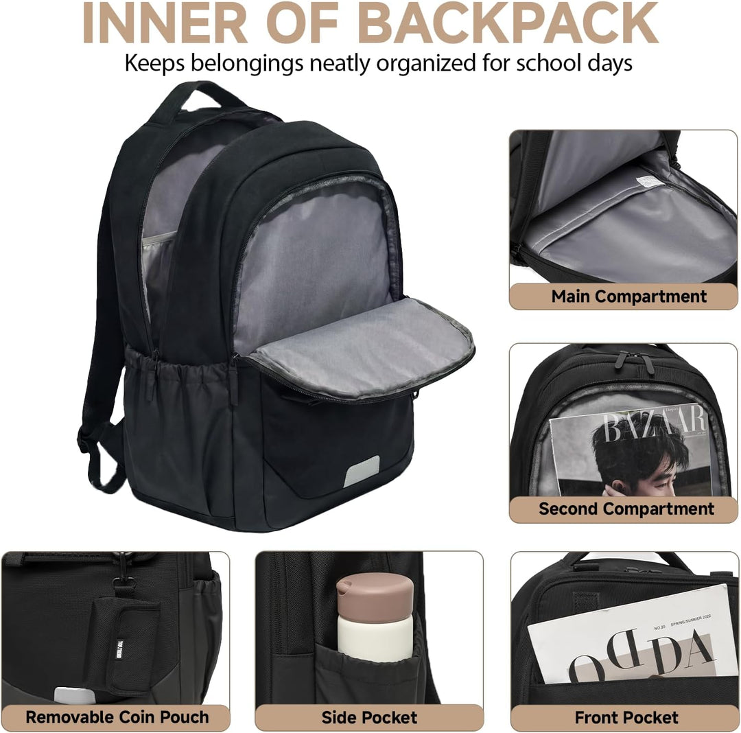 Amythe Schulrucksack Jungen Teenager Grosser Kapazität 30L, Rucksack Schule Gymnasium Oberstufe Schu