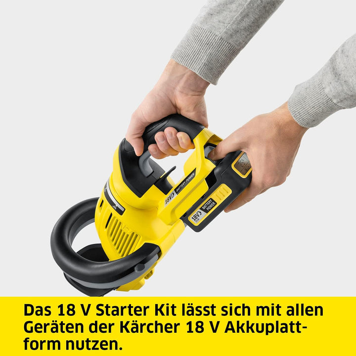 Kärcher 18 V Starter Kit 18/25, 18 V/2,5 Ah Akku mit Schnellladegerät, Lithium-Ionen-Akku, Ladezeit: