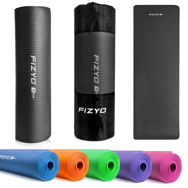 FIZYO Yogamatte 183x61x1 cm – Rutschfeste Fitness- &amp; Trainingsmatte aus NBR-Schaum – Gymnastikmatte