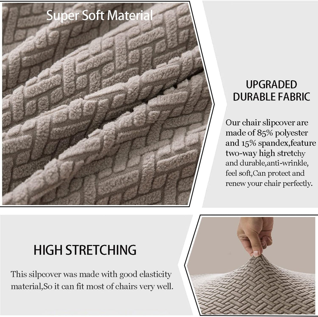 KELUINA Moderne Stuhlhussen 1er/2er/4er/6er Set, Stretch Stulhhussen Schwingstuhl Elastisch Abnehmba