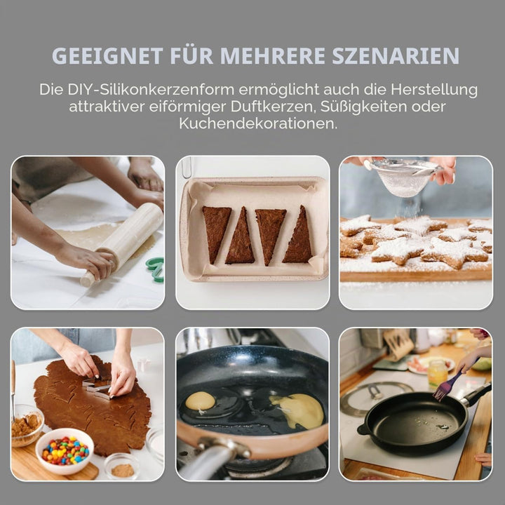 Mini Kastenform für 8 Kuchen Kohlenstoffstahl Kuchenform Antihaftbeschichtet Backform Brotbackzubehö