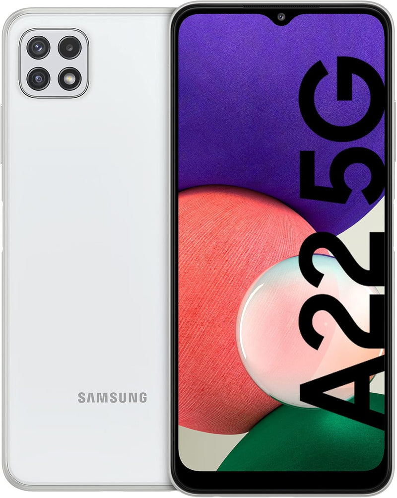 Samsung Galaxy A22 5G Smartphone 6.6 Zoll 128GB Android Handy Mobile White 128 GB A22 5G White, 128