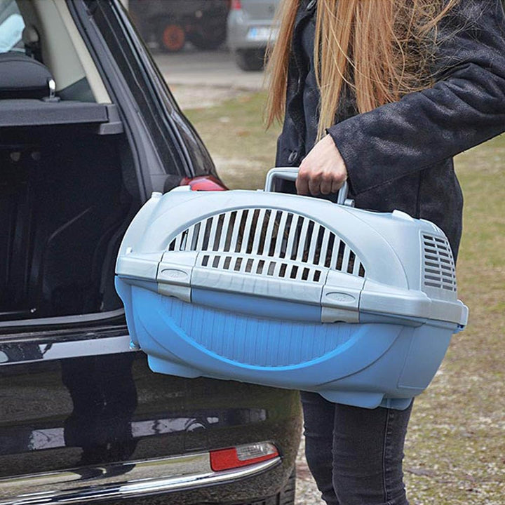 Ferplast Transportbox für Haustiere Hundebox für kleine Hunde und Katzen Atlas Deluxe 10, Transportb