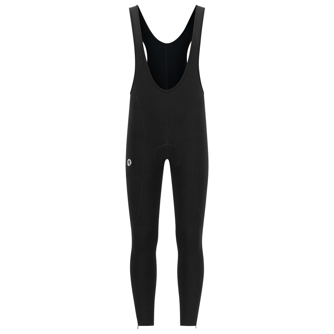 Rogelli Core Radlerhose Herren mit Sitzpolster - Lange Fahrradhose Mit Trager - Atmungsaktiv - Schwa