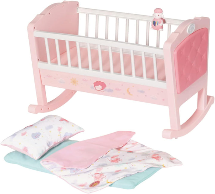 Zapf Creation 703236 Baby Annabell Sweet Dreams Wiege Puppenwiege mit automatischer Schaukelfunktion