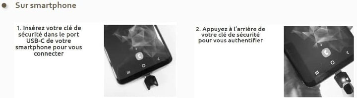Winkeo-C FIDO2 Sicherheitsschlüssel, passwortlos und Zwei-Faktor-Authentifizierung, für PC, Tablet u