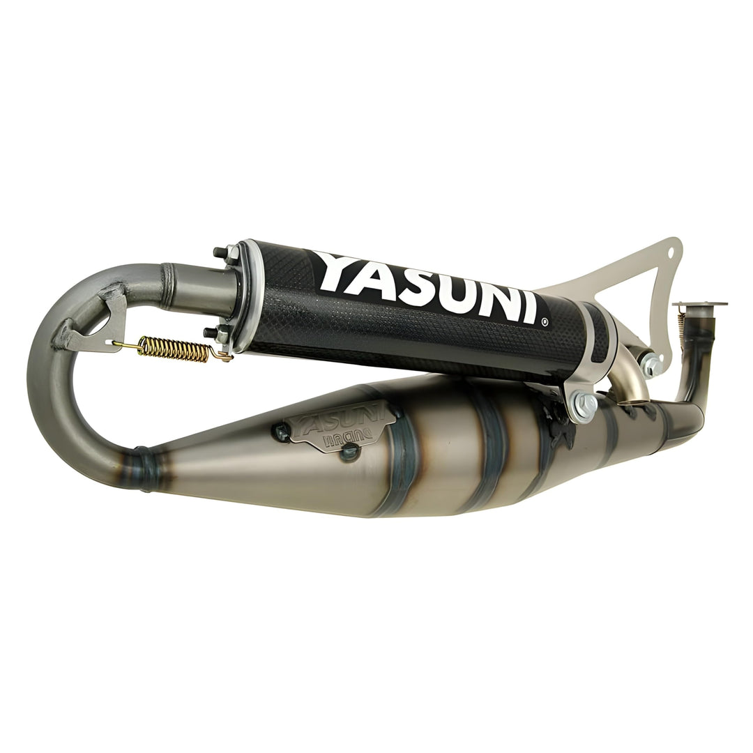 Auspuff Yasuni Carrera 16 Carbon für Minarelli liegend