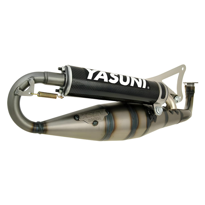 Auspuff Yasuni Carrera 16 Carbon für Minarelli liegend