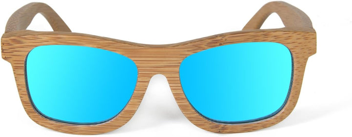 Ynport Bambus-Sonnenbrille für Herren/Damen, klassisches Design, mit Holz beschichtet, Vintage-Stil,