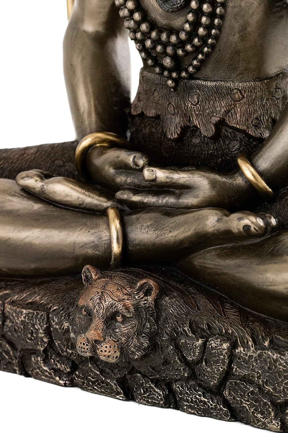 Top Collection Shiva in Padmasana Lotus Pose Hindu Statue Figur Figur Buddha Cold Cast Bronze, Cold