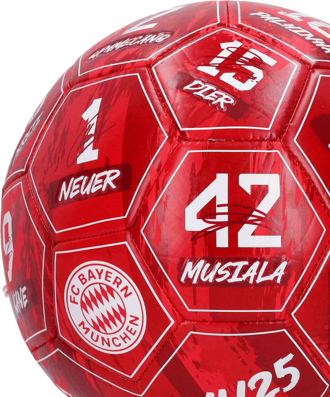 FC Bayern München | Ball | Fussball | Signature 2024-25 | Rot | Grösse 5
